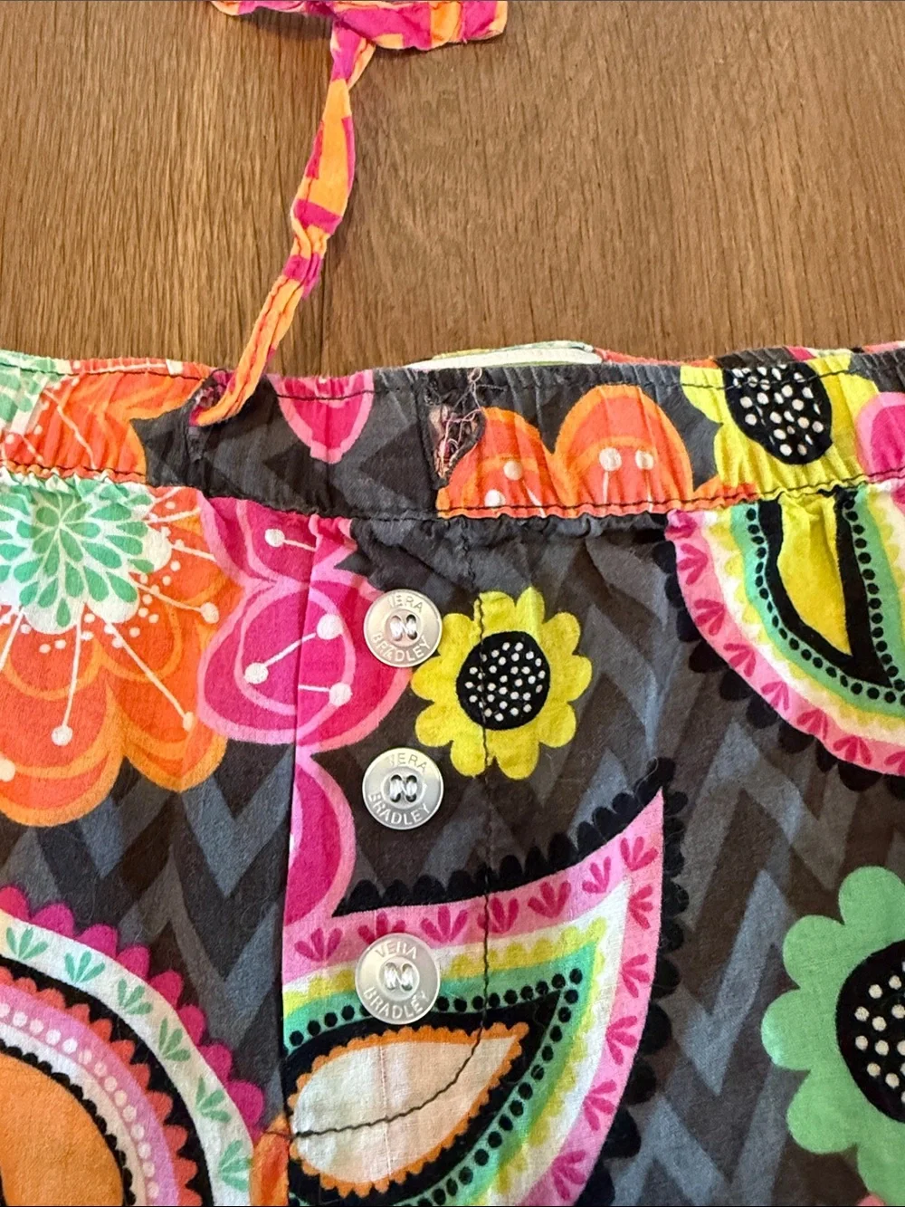 Vera Bradley Ziggy Zinnia 100% Cotton Pajama Shorts - M